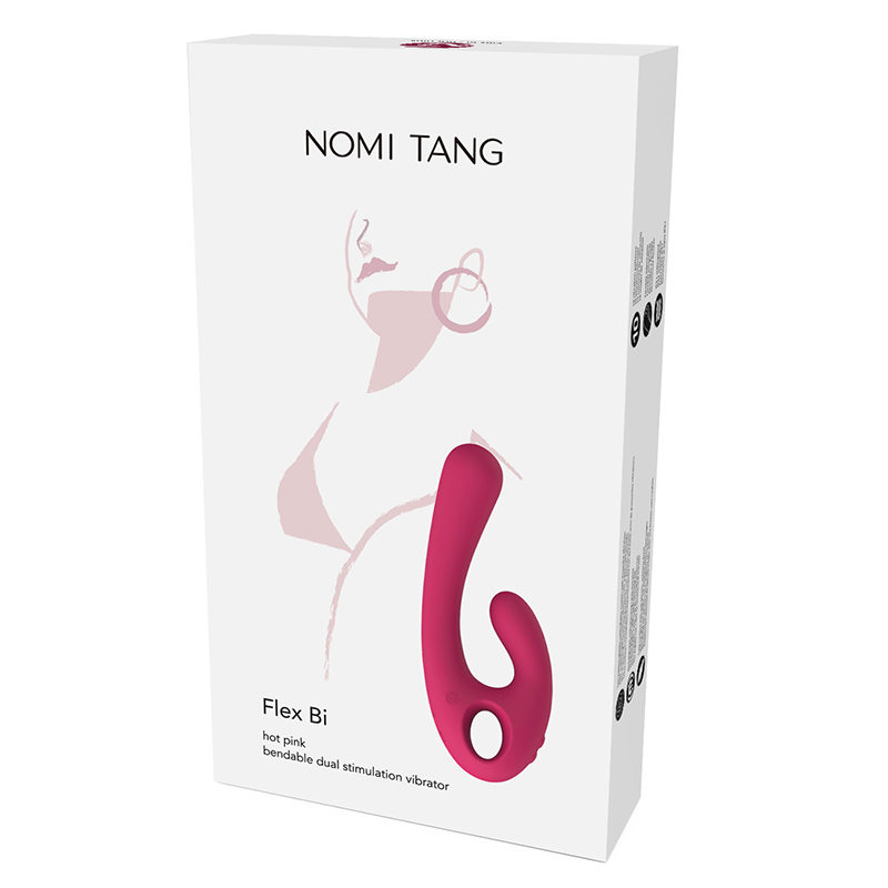 德國Nomi Tang． Flex Bi 自由彎曲三點刺激震動棒 桃紅
