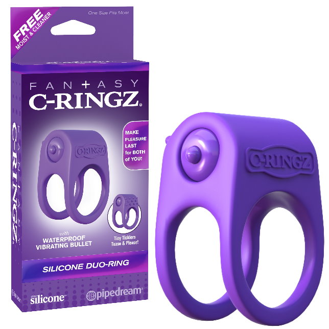C-RINGZ矽膠靜音DUO套環-紫